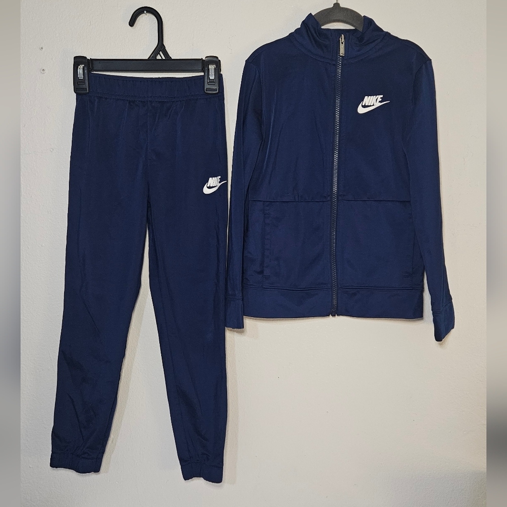 Nike Boys Size 7 Sweat Set Navy Blue